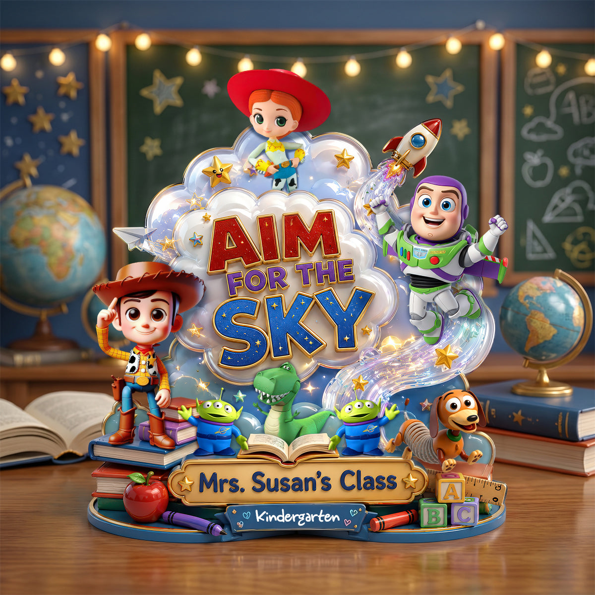 Aim For The Sky Acrylic Plaque - Personalized Gifts For Teachers 01hadh240626