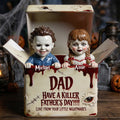 Horror Dad and Kids Acrylic Plaque - Personalized Gifts For Dad 01tgdh210526