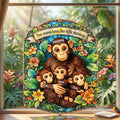 Monkey Mom Suncatcher Ornament Personalized Mother's Day Gifts 06TOMG030326