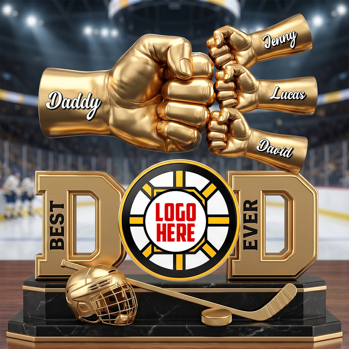 Enthusiastic Dad Acrylic Plaque - Personalized Gifts For Sporty Dads 01natn260526
