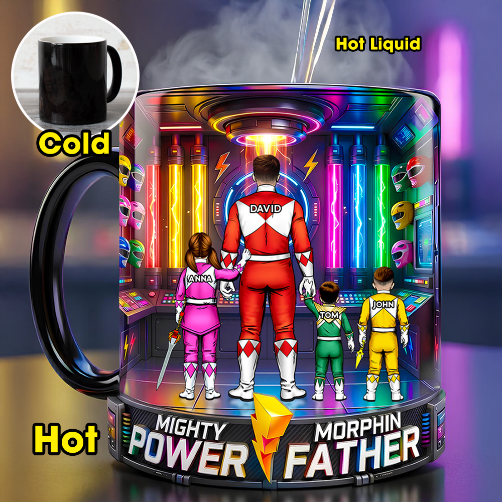 Power Father Magic Coffee Mug - Personalized Gifts For Dad 01hudt020526