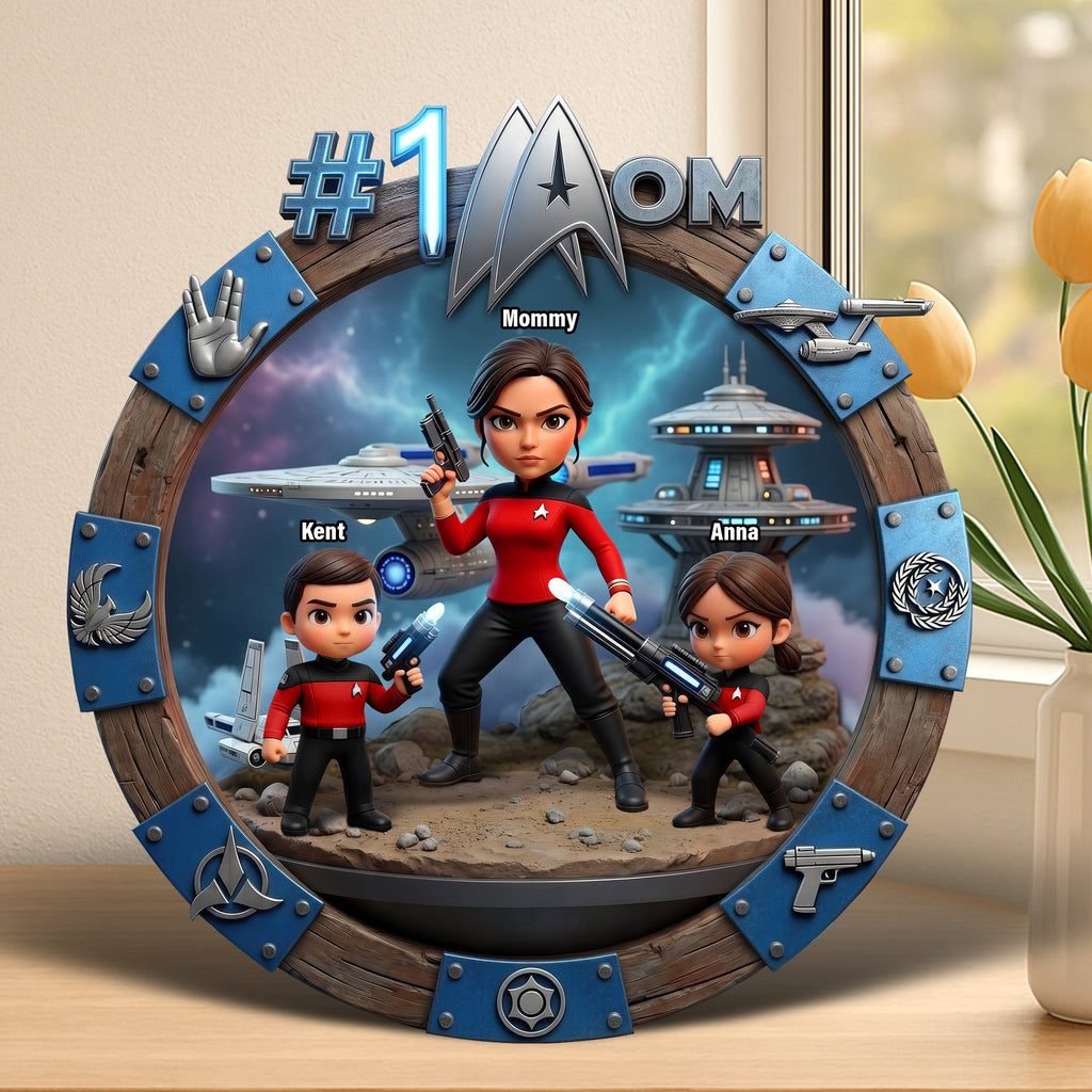 Best Captain Mom Acrylic Plaque, Personalized Gifts For Mom 01qhqn210426