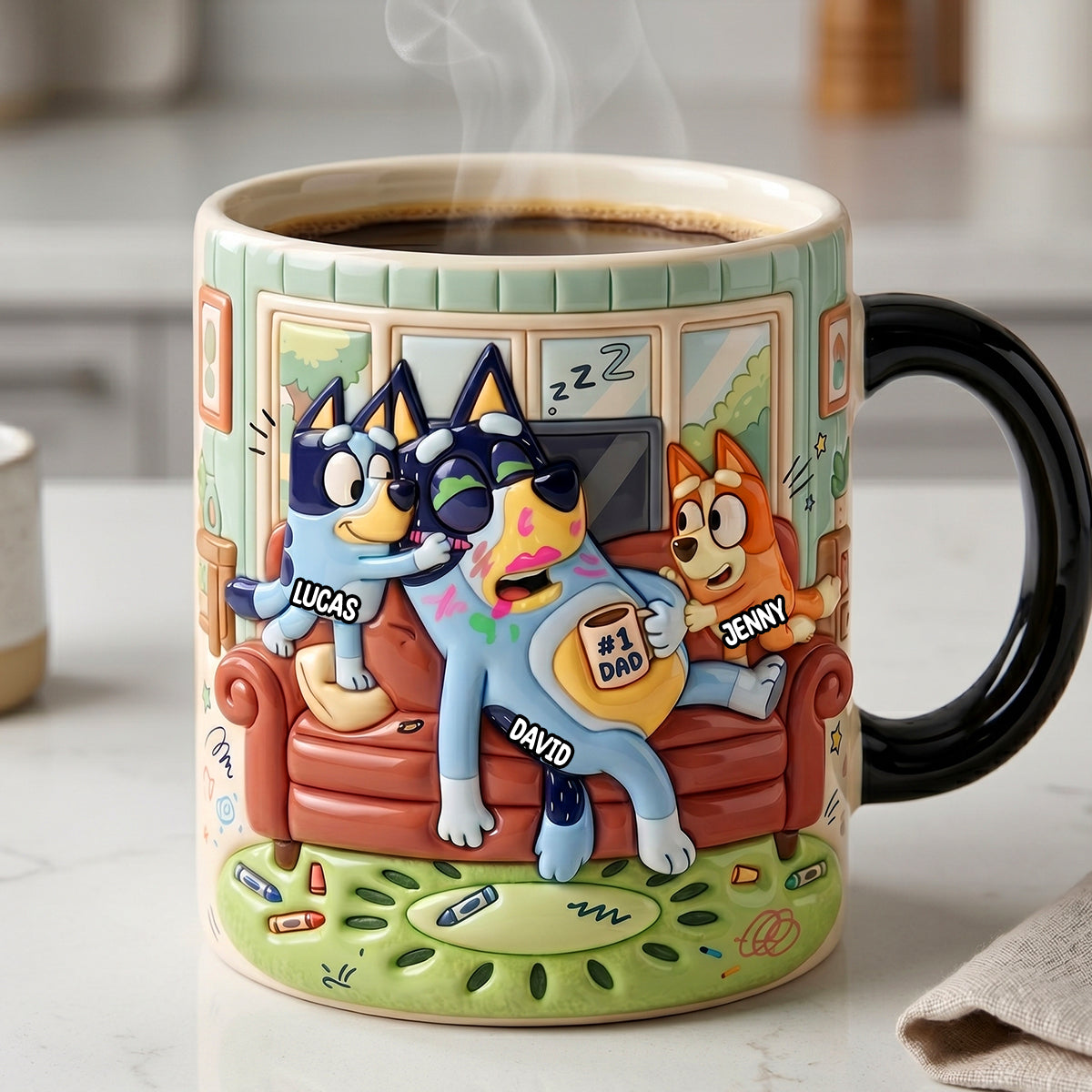Sleepy Dad Magic Coffee Mug - Personalized Gifts For Father 04QHTN190526