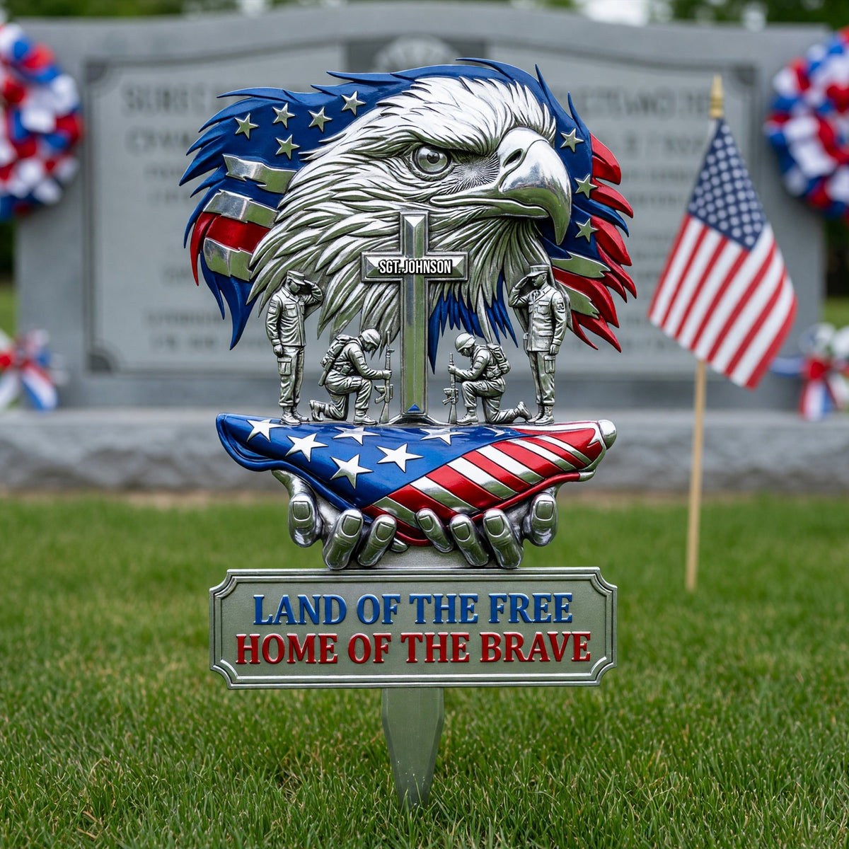 American Veteran Appreciation Metal Sign - Personalized Decor Gifts For Military Families & Patriots 04QHQN050626
