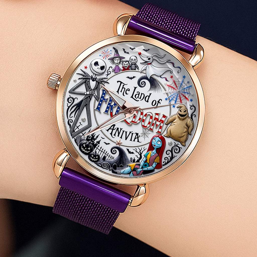 The Land Of Freedom Mesh Strap Quartz Watch - Personalized Gifts For Patriots 03padt080626