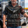 Badass Trucker Keep America Moving Hawaiian Shirt, Personalized Gifts For Trucker 03qhdt260626