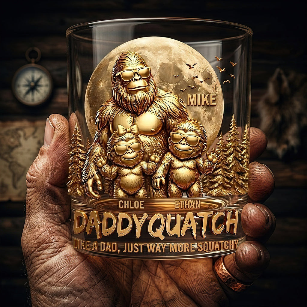 King Of The Forest Dad Round Glass, Personalized Gifts For Dad 03qhdt060626