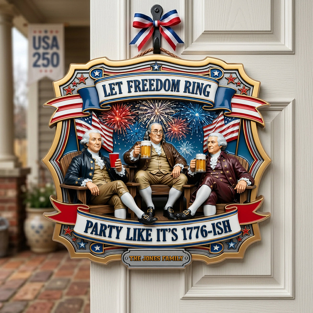 Freedom Celebration Acrylic Sign- Personalized Gifts For Family 03TOTA030626