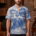Toile de Jouy Hawaiian Shirt - Personalized Gifts 03hatn040726