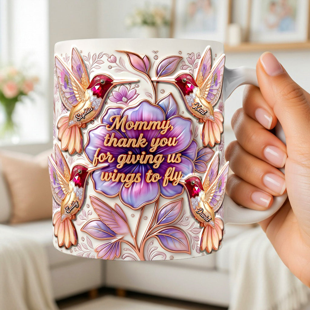 Hummingbirds Coffee Mug - Personalized Gifts For Mom 04paqn110426