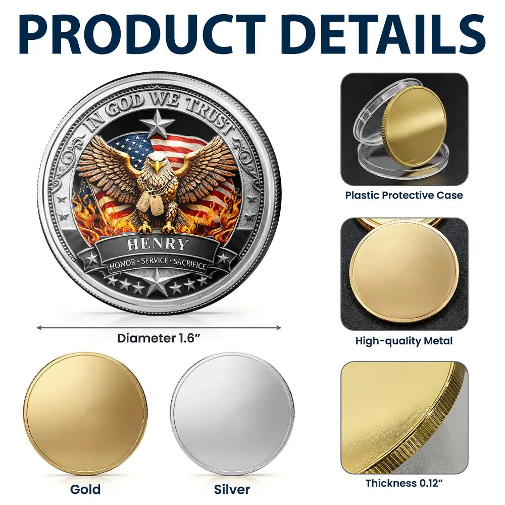250 Years Freedom We The People - Personalized Commemorative Keepsake Coin