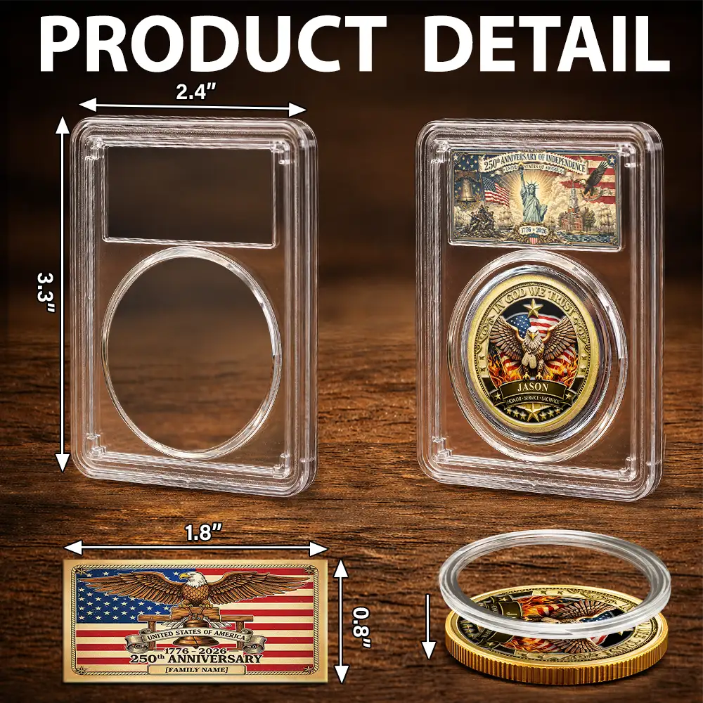 250 Years Freedom We The People - Personalized Commemorative Keepsake Coin
