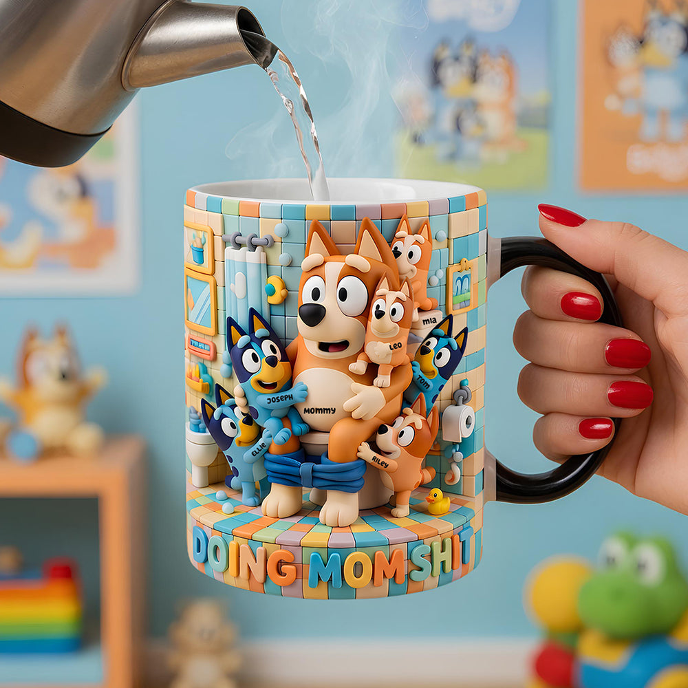 Funny Mom Doing Magic Coffee Mug - Personalized Gifts For Mom 01ohdt170426