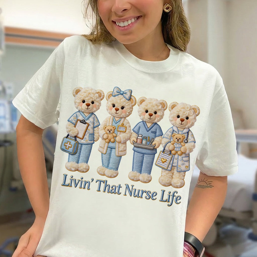 Nurse Toile De Jouy Shirt - Personalized Gifts For Nurse 01pgqn190326