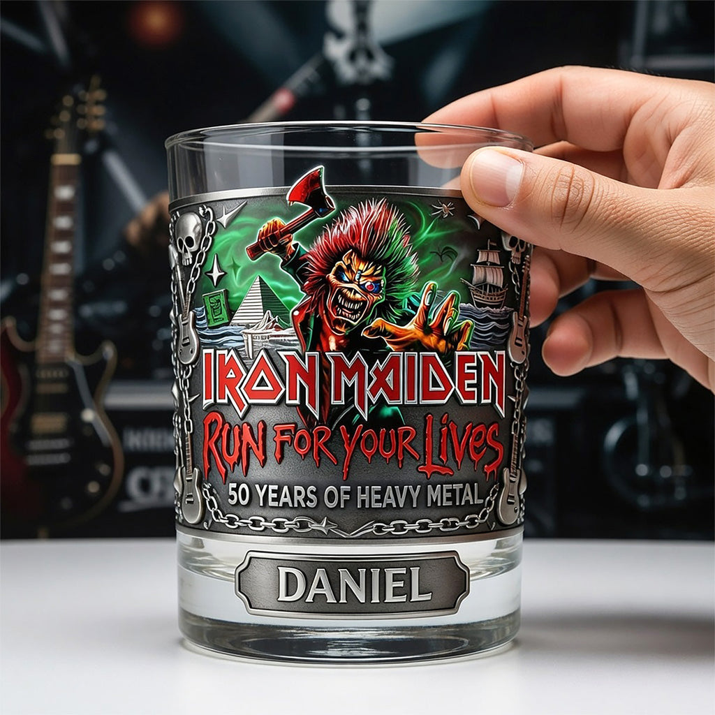 Heavy Metal 50th Anniversary Whiskey Glass - Personalized Gifts For Rock Lovers 03KIMG100326