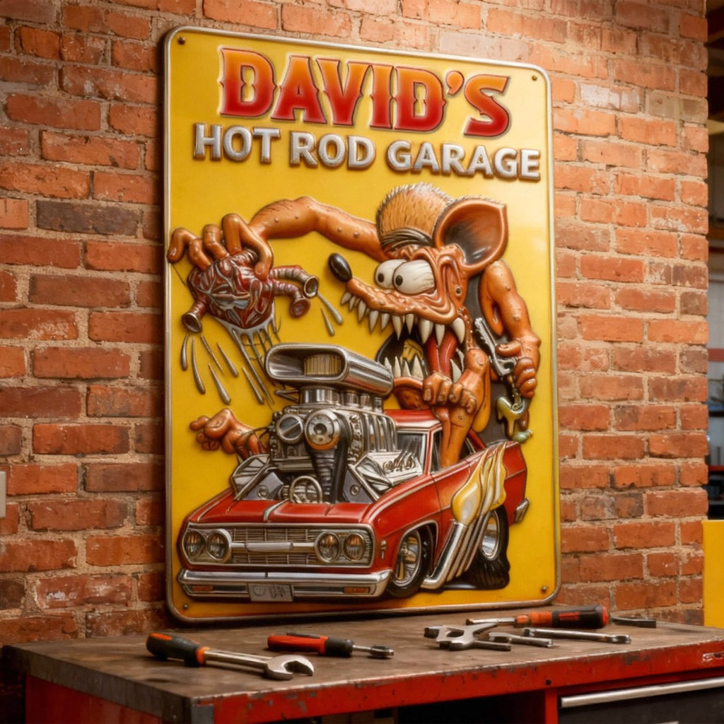 Personalized Gifts For Hot Rod Lovers Metal Sign 011totn160126