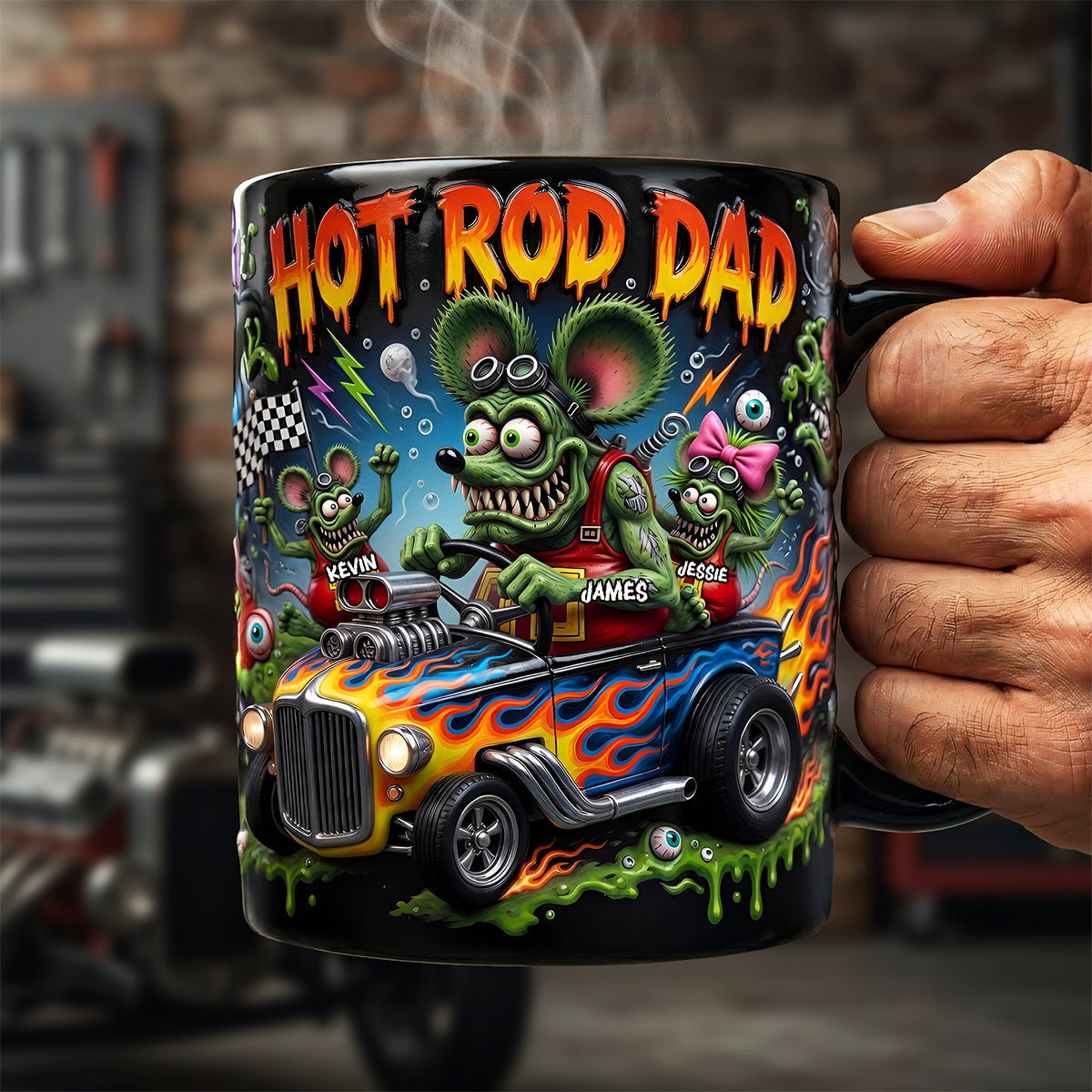Hot Rod Dad Magic Coffee Mug - Personalized Gifts For Dad 04tyta060526