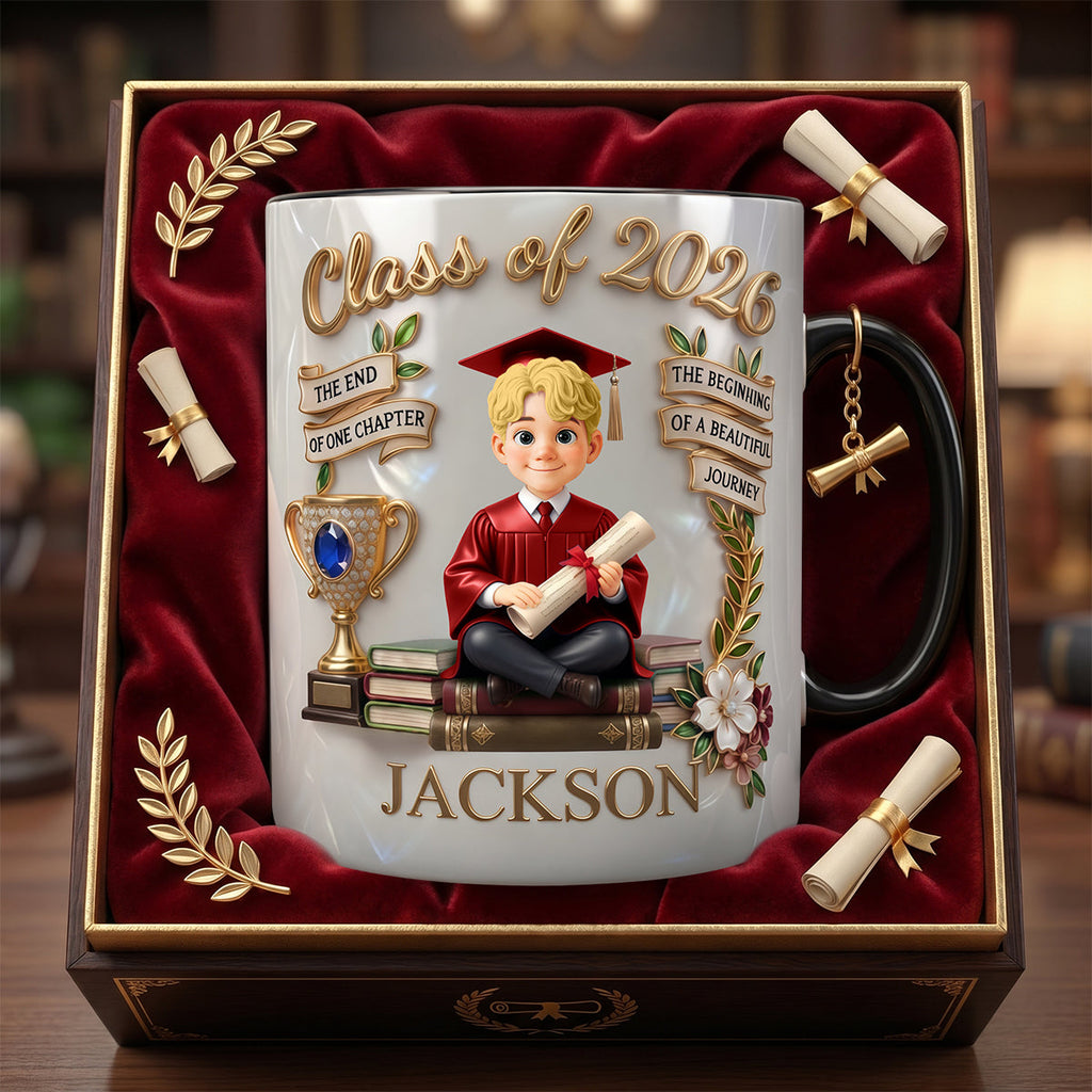 Class Of 2026 Accent Mug - Personalized Graduation Gifts 01TYDH220426