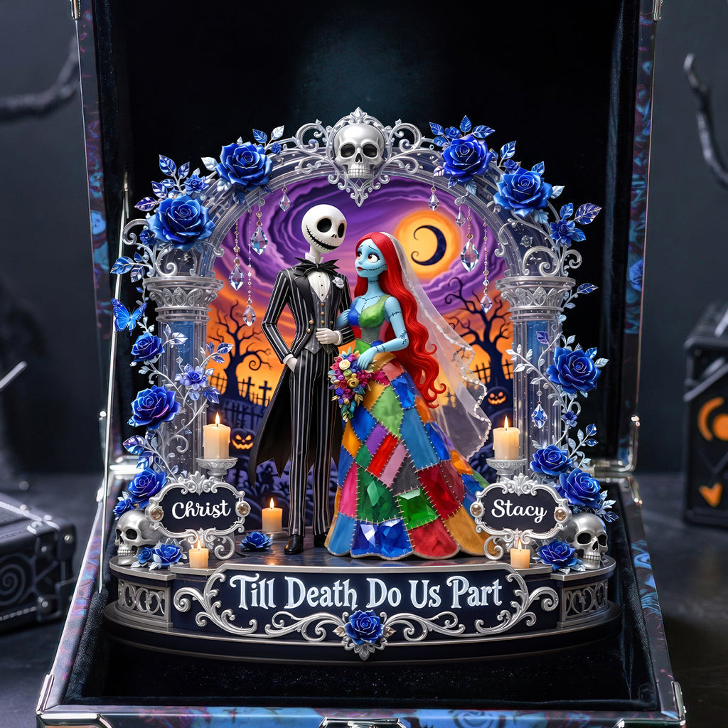 Spooky Couple Acrylic Plaque - Personalized Gifts For Couple Plaque 03TYDH260526