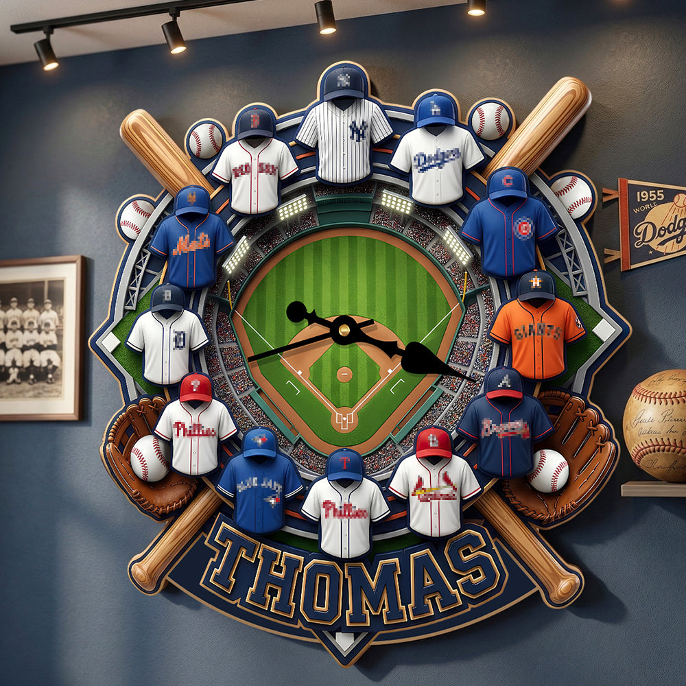 Personalized Gifts For Sport Lovers Acrylic Hanging Wall Clock 01hudt200326
