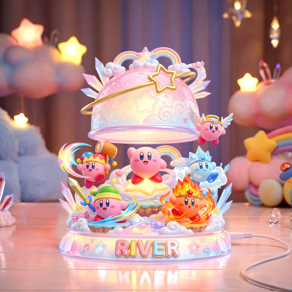 Pink Puff Acrylic Light Box - Personalized Gift For Gamers 05nadh170726