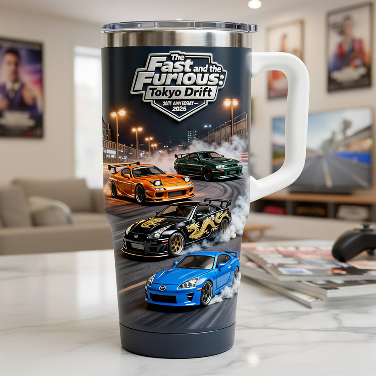 20th Anniversary 40oz Tumbler - Personalized Gifts For Racing Lovers 03kita050326