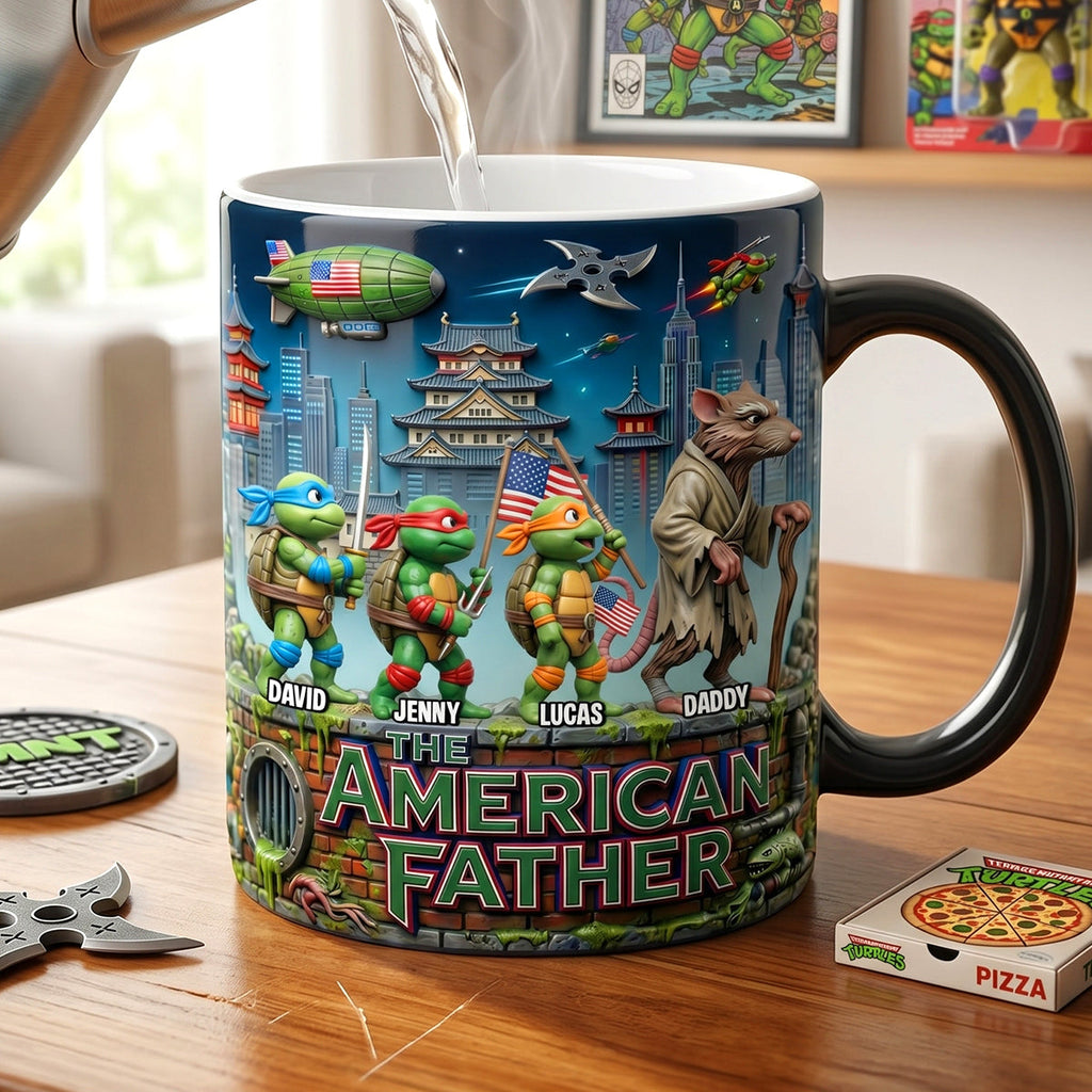 American Tactical Dad Squad Magic Mug, Personalized Gifts For Dads 04qhtn180526