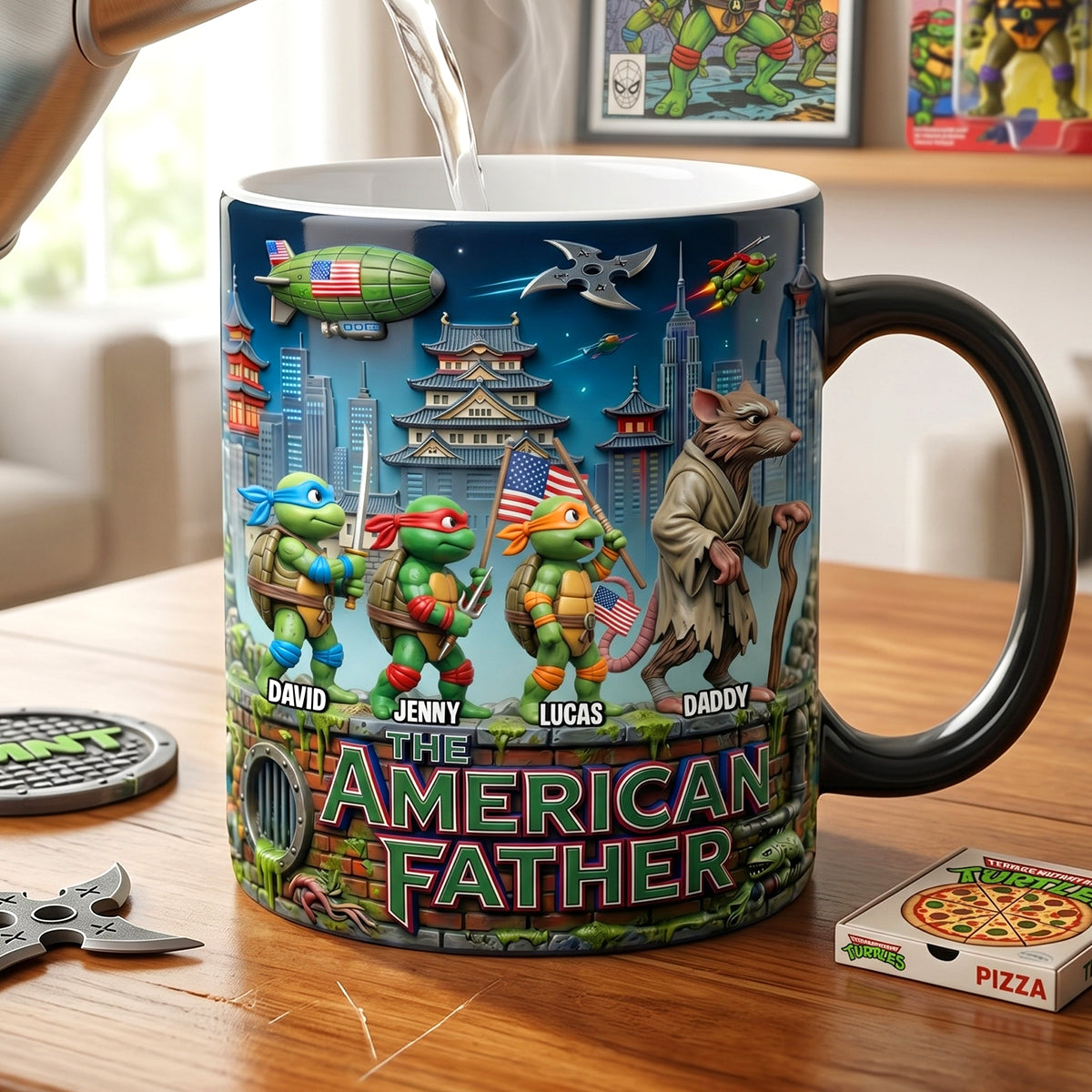 American Tactical Dad Squad Magic Mug, Personalized Gifts For Dads 04qhtn180526
