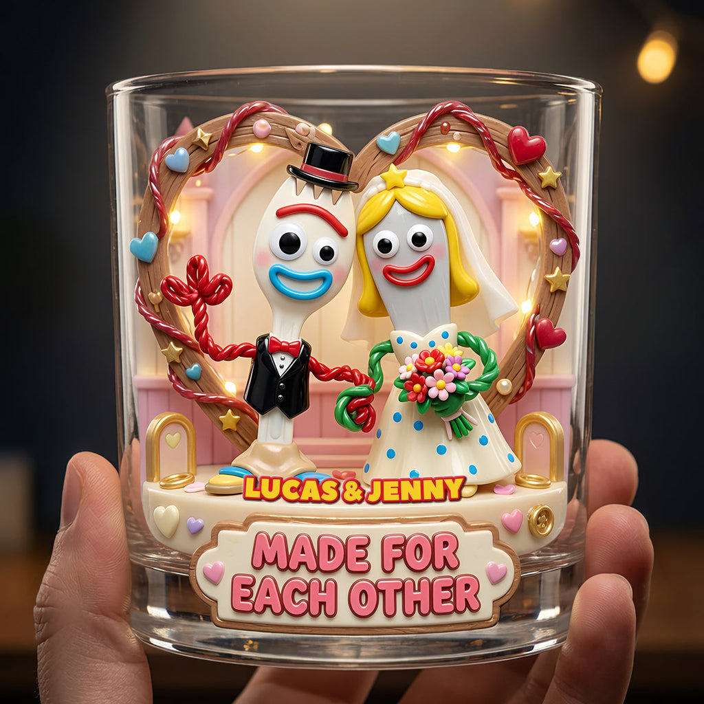 Forever Together Round Glass - Personalized Gifts For Couple 03TYDT240626