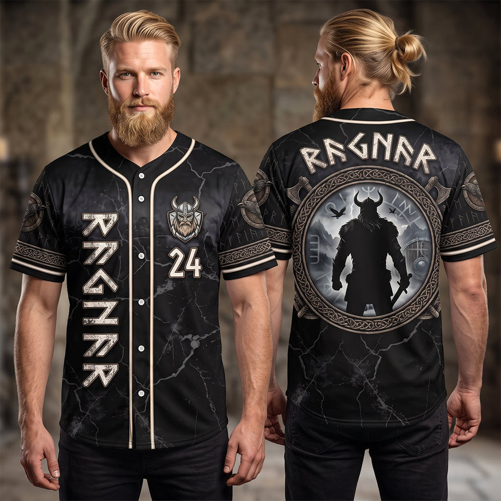 Viking Warrior Jersey Shirt - Personalized Gifts 05tytn150726