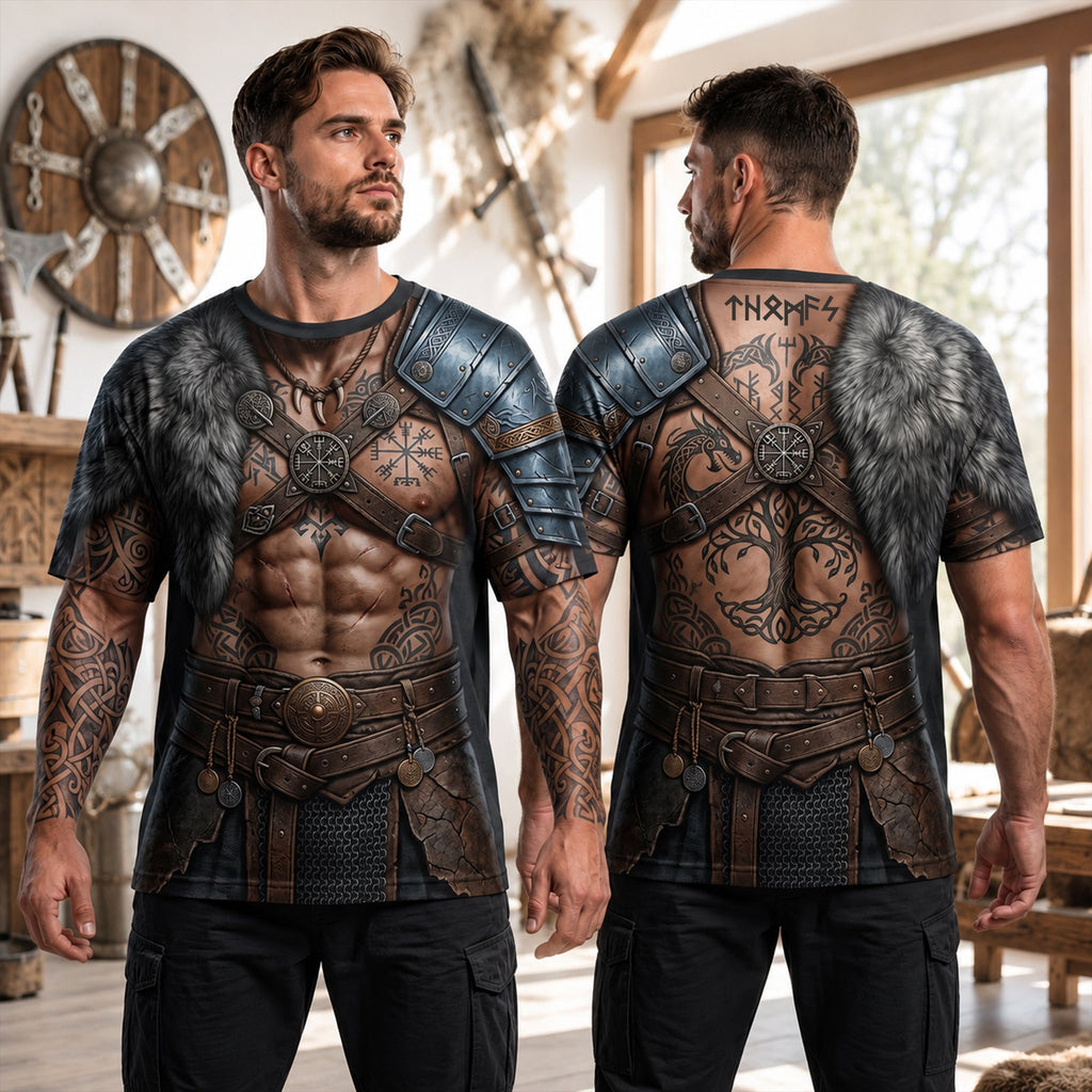 Viking Warrior 3D Shirt - Personalized Gifts 04palu150726