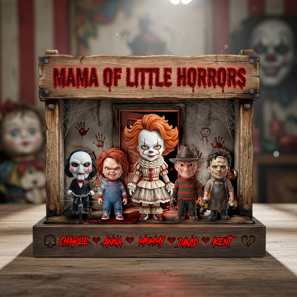 Mama Of Little Horrors Acrylic Plaque - Personalized Gifts For Moms 05TYLU110426
