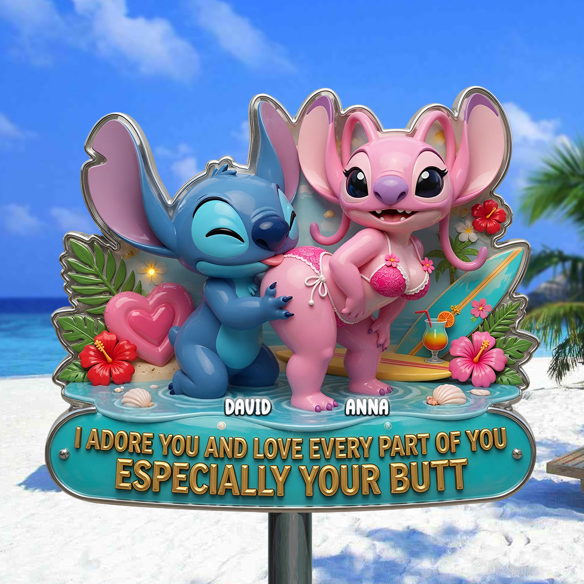 Funny Couple Cut Metal Sign - Personalized Gifts For Couple 04tytn170626