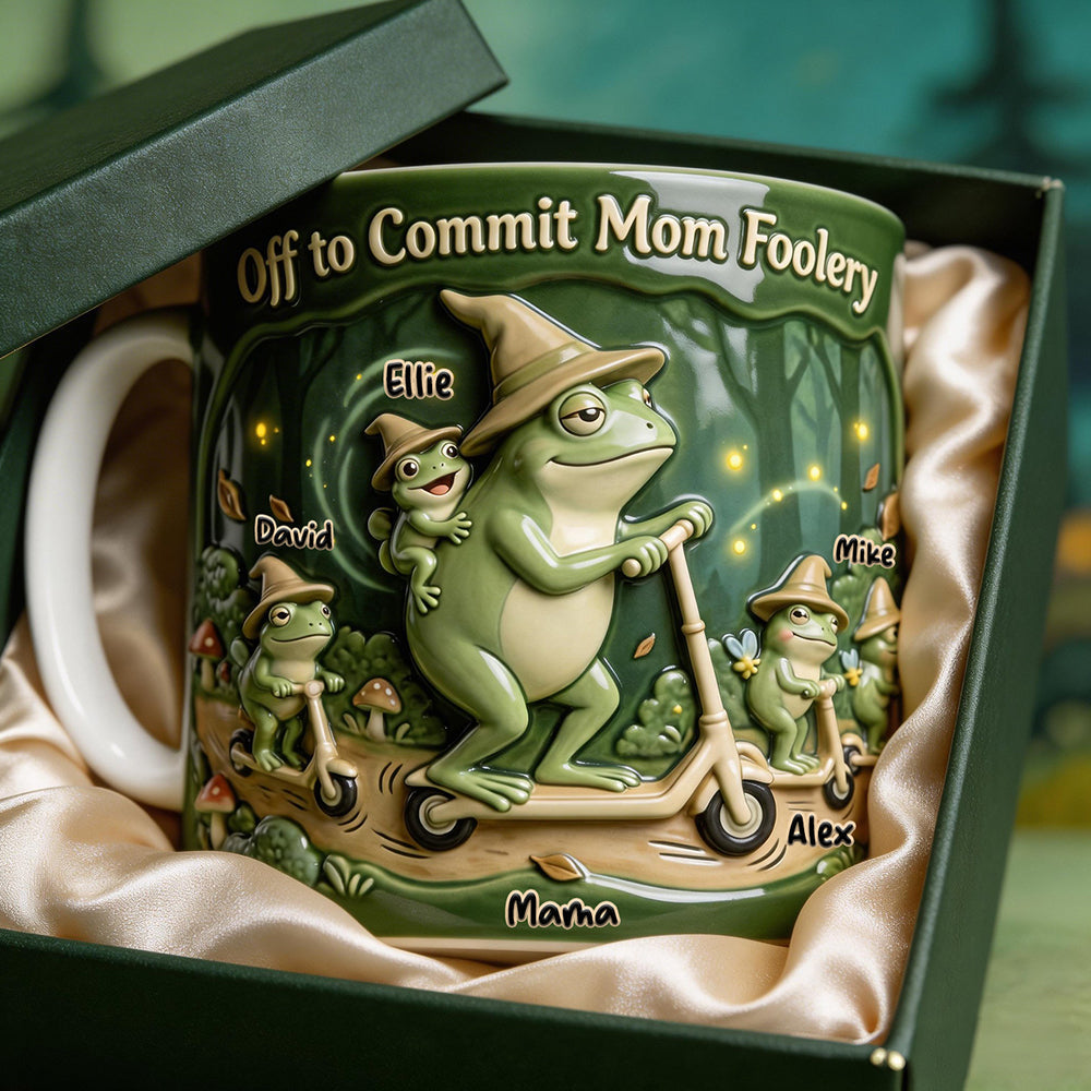 Silly Frog Mom Coffee Mug - Personalized Gifts For Moms 01QHDT030326