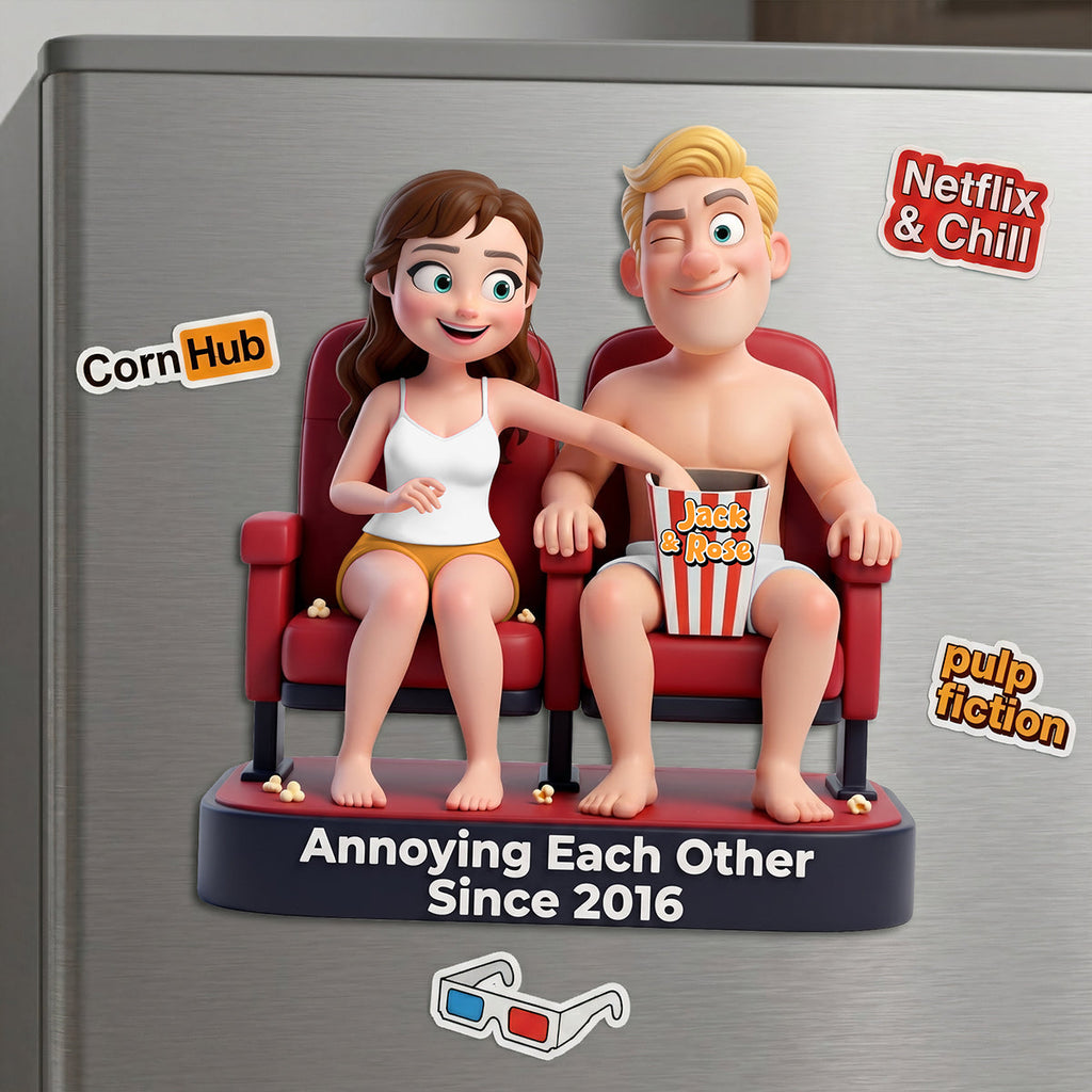 Naughty Couples Acrylic Fridge Magnet - Personalized Gifts For Couples 03huta220626