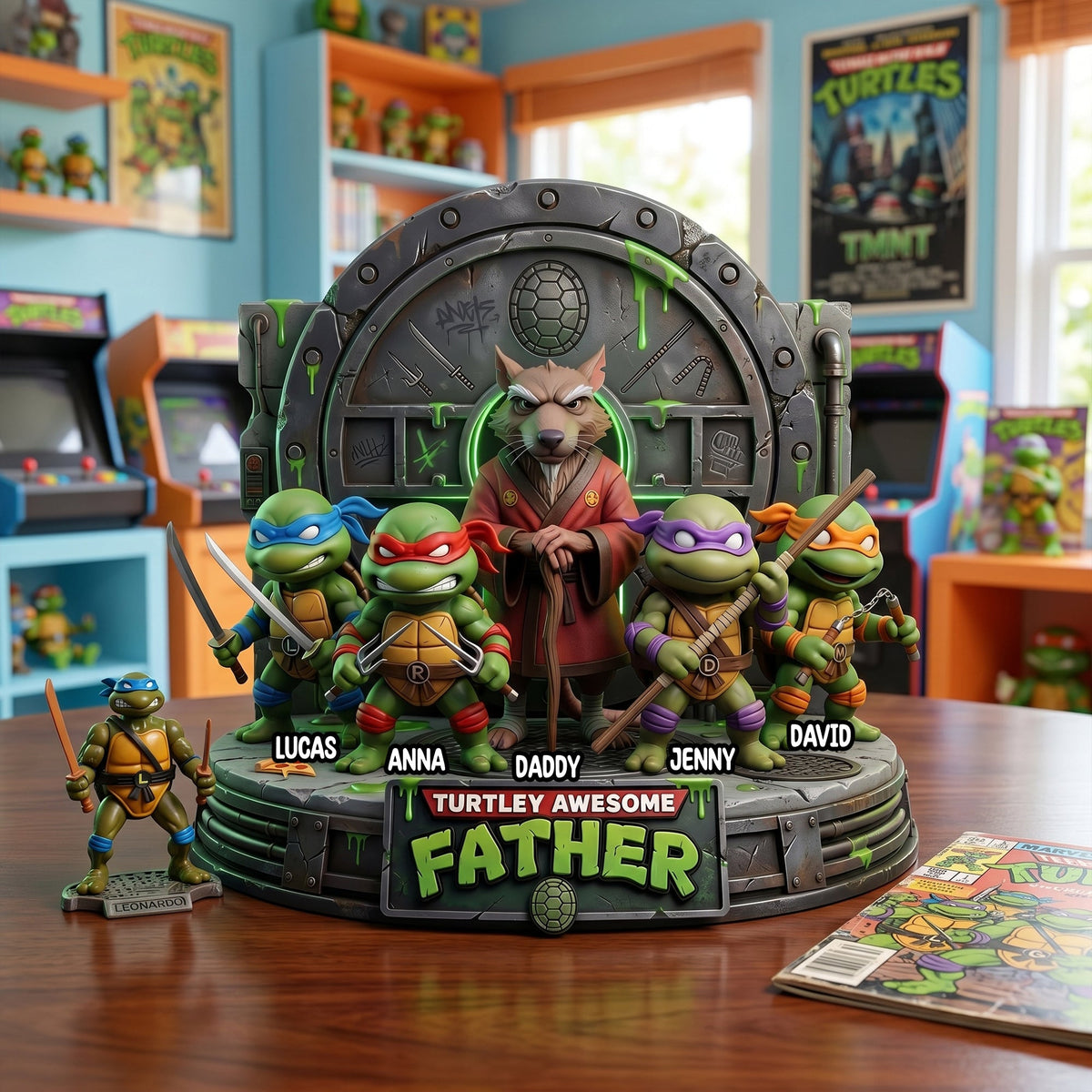 Awesome Father Acrylic Plaque - Personalized Gifts For Dads 02natn080526