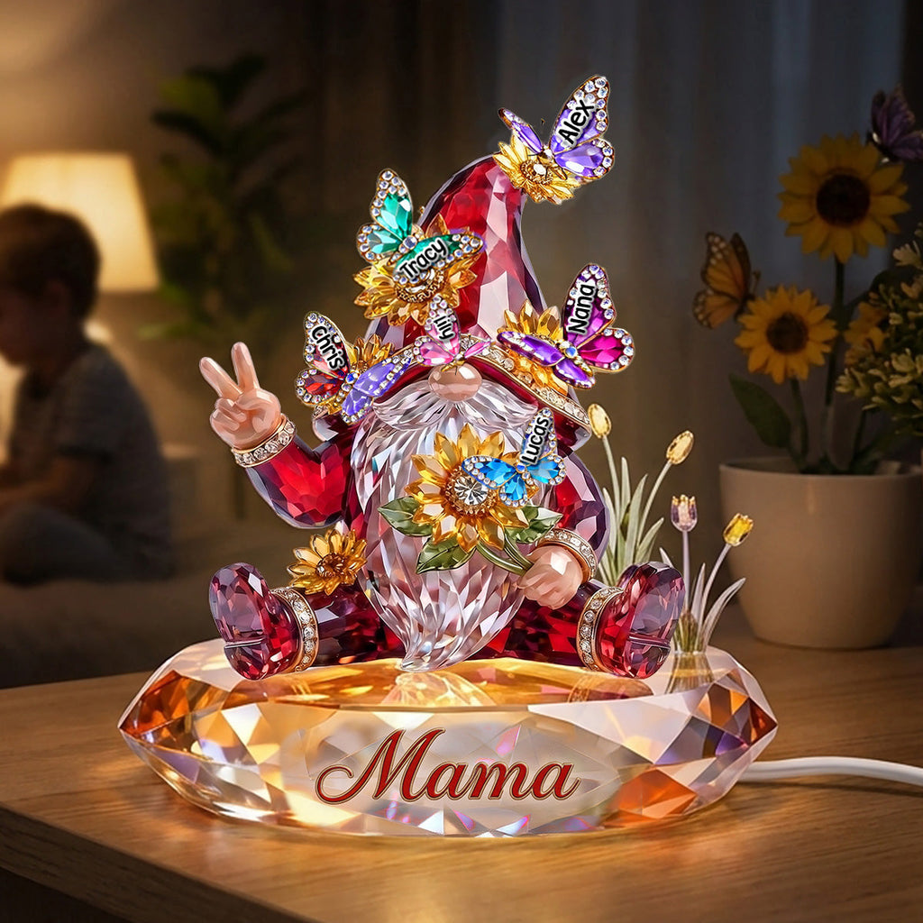 Gnome Mom Light Box - Personalized  Mother's Day Gifts 03QHMG070326