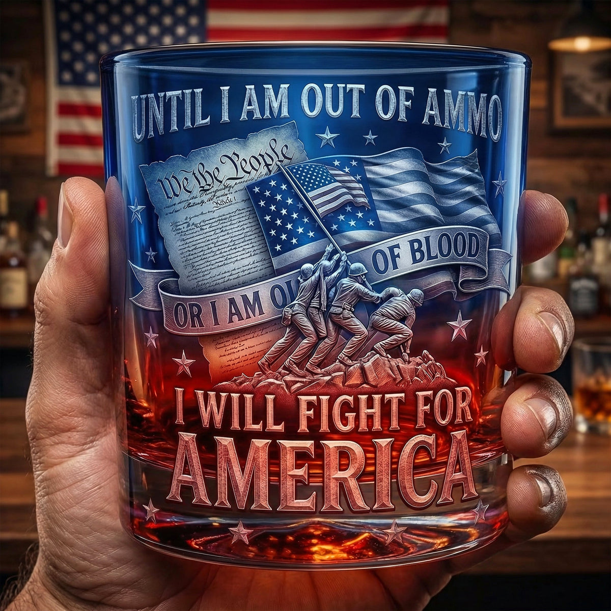 Freedom Round Glass - Gifts For Patriots 04PAQN200326
