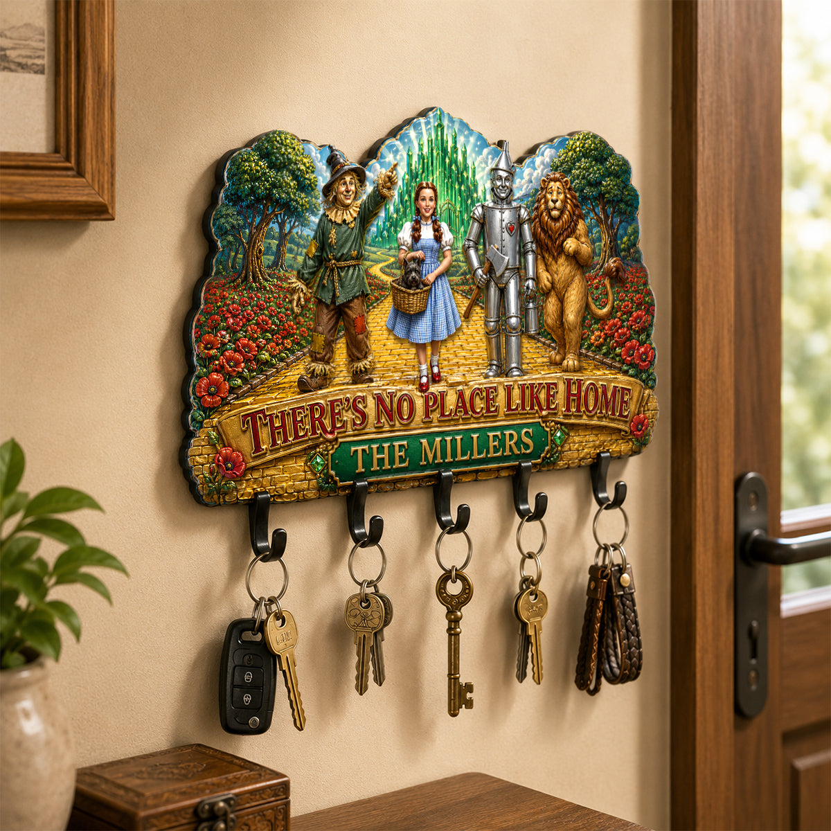 Whimsical Adventure Acrylic Key Hanger - Personalized Wall Decor 06HADH140726