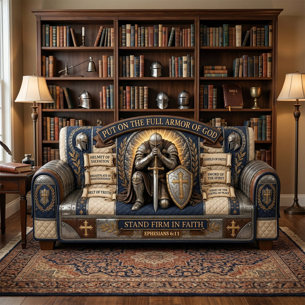 Armor Of God Quilted Sofa Cover - Personalized Gifts For Christian 02tytn220626