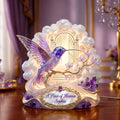 Memorial Hummingbird Acrylic Light Box - Personalized Gifts For Memorial 02tydh090626
