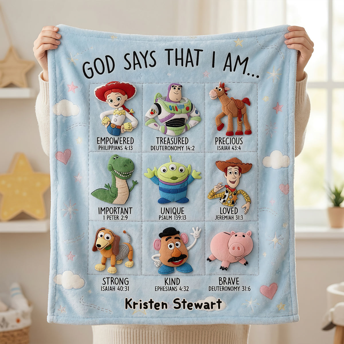 God's Promises Blanket - Personalized Anniversary Gifts 02NADT240626
