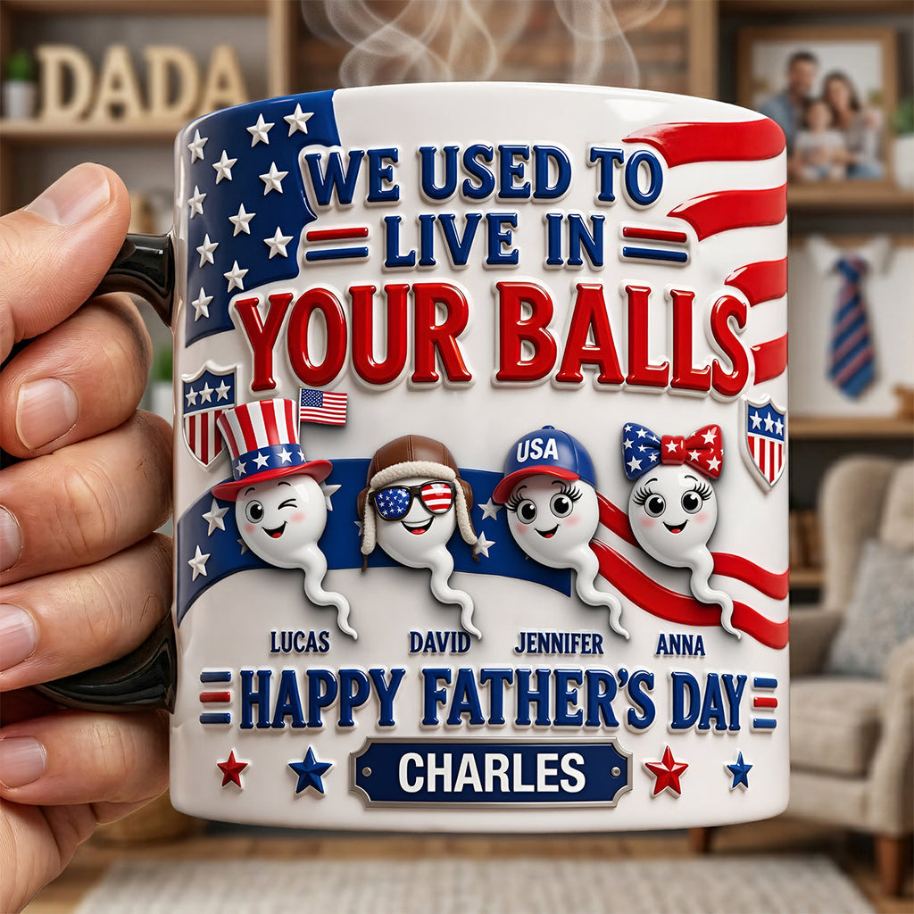 USA Sperm Dad Magic Mug - Personalized Gifts For Father's Day Magic Mug 03TYTA290426