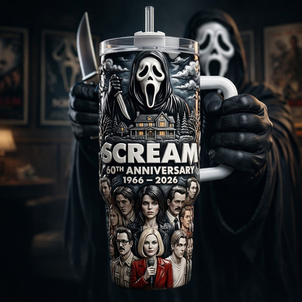 60th Anniversary 40oz Tumbler – Gifts For Horror Lovers 01palu120326