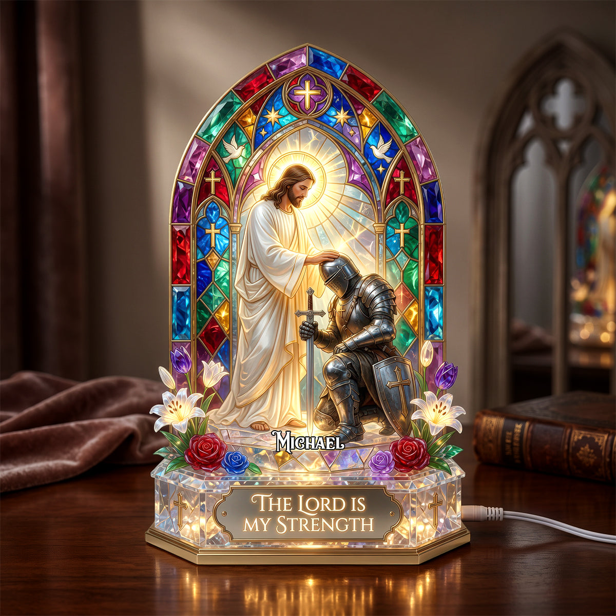 Christian Warrior Light Box Personalized Gifts For Christians 05TYDH030726