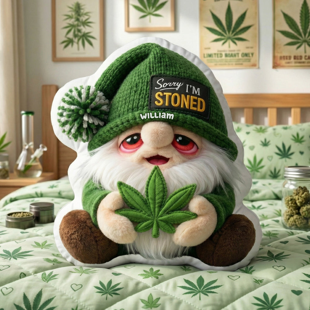 Gnome Stoned Pillow - Personalized Unique Gifts 04TOQN270326