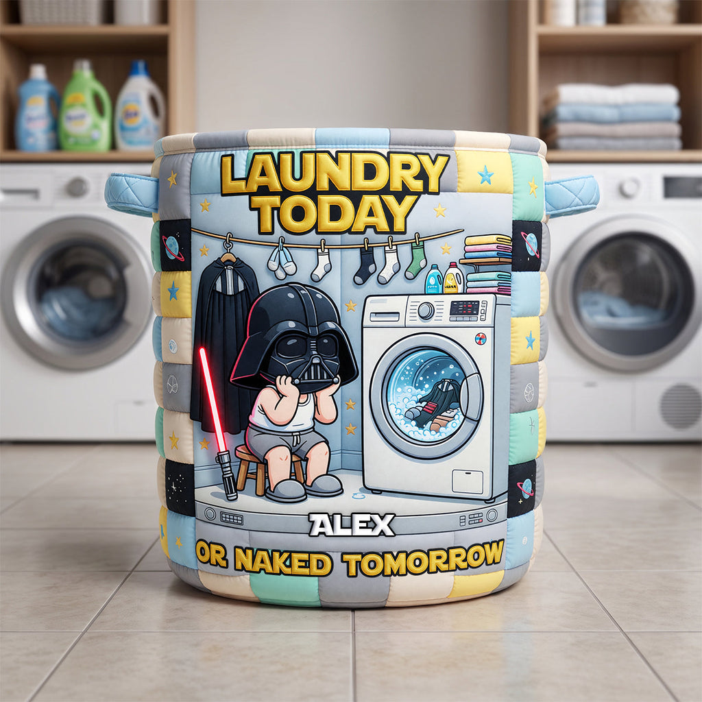 Space Warrior Quilted Laundry Basket - Personalized Gifts 02todh090726