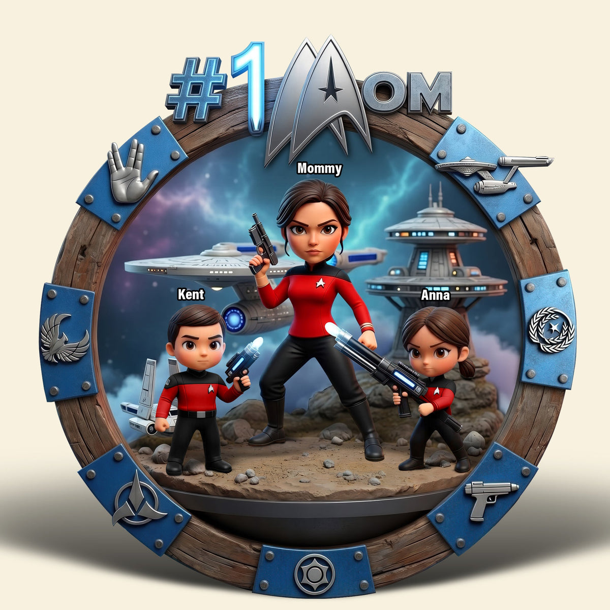 Best Captain Mom Acrylic Plaque, Personalized Gifts For Mom 01qhqn210426