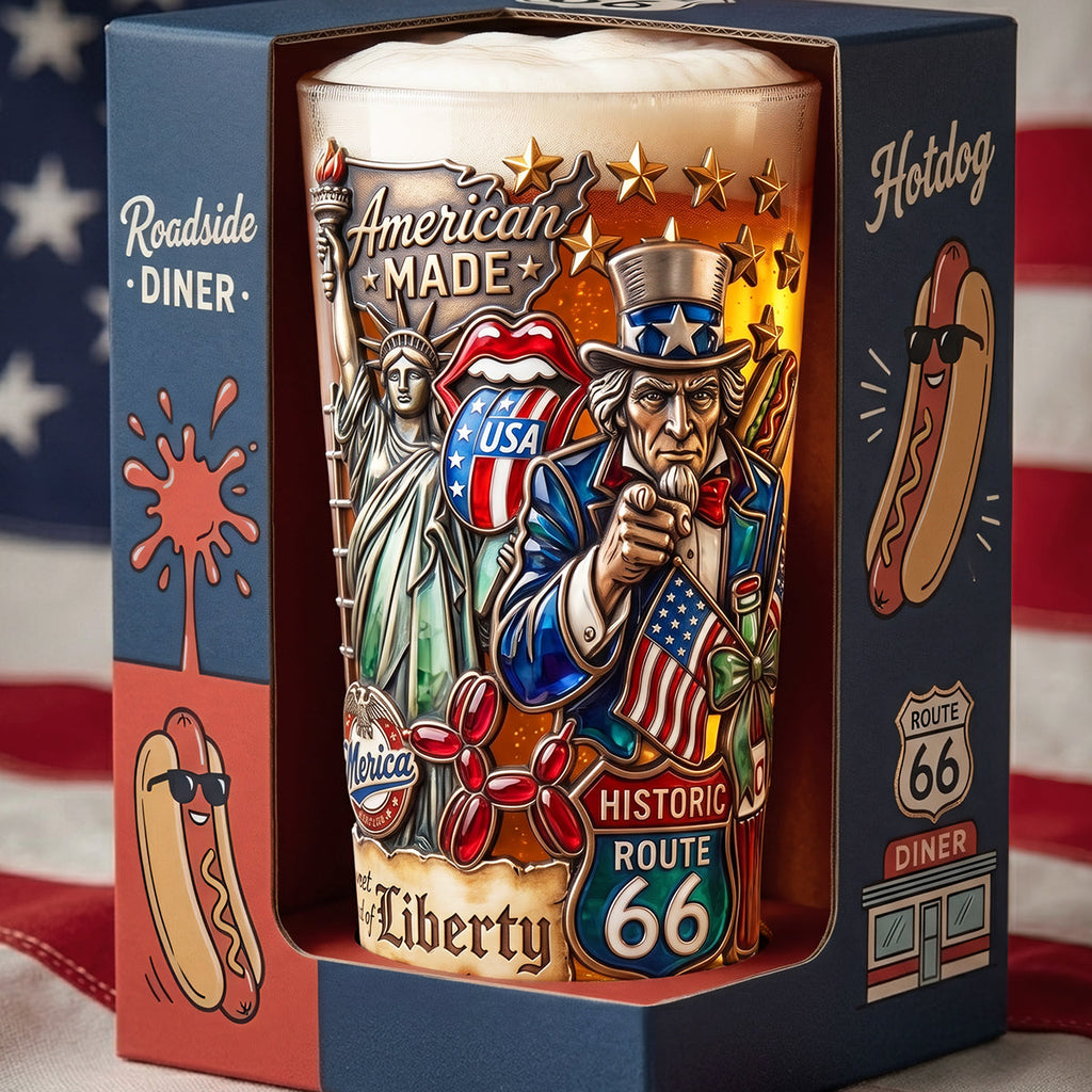 Patriotism Beer Glass - Personalized Gifts For Patriots 03pata270526