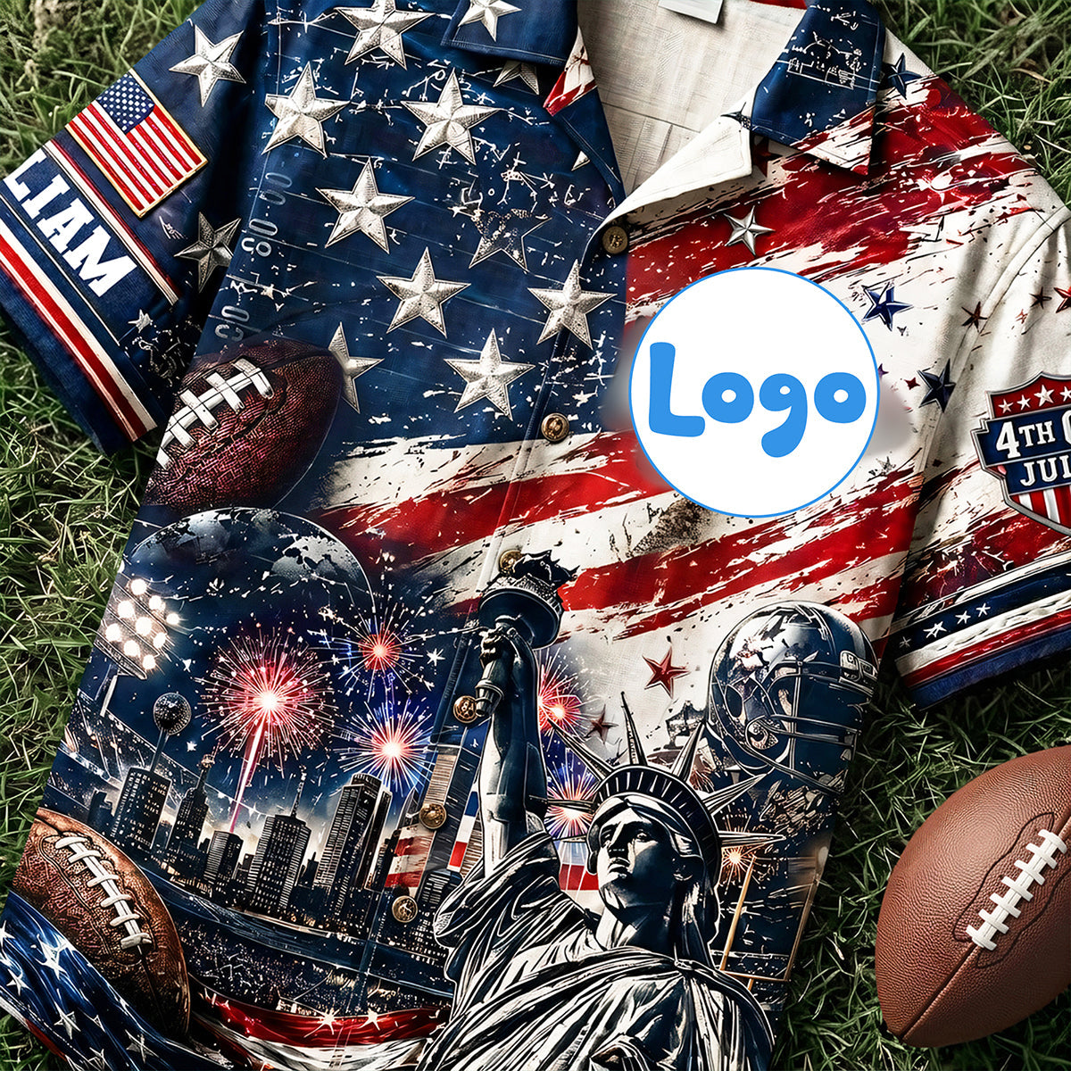 Proud American Hawaiian Shirt - Personalized Gifts For Sport Lovers 04pata090626